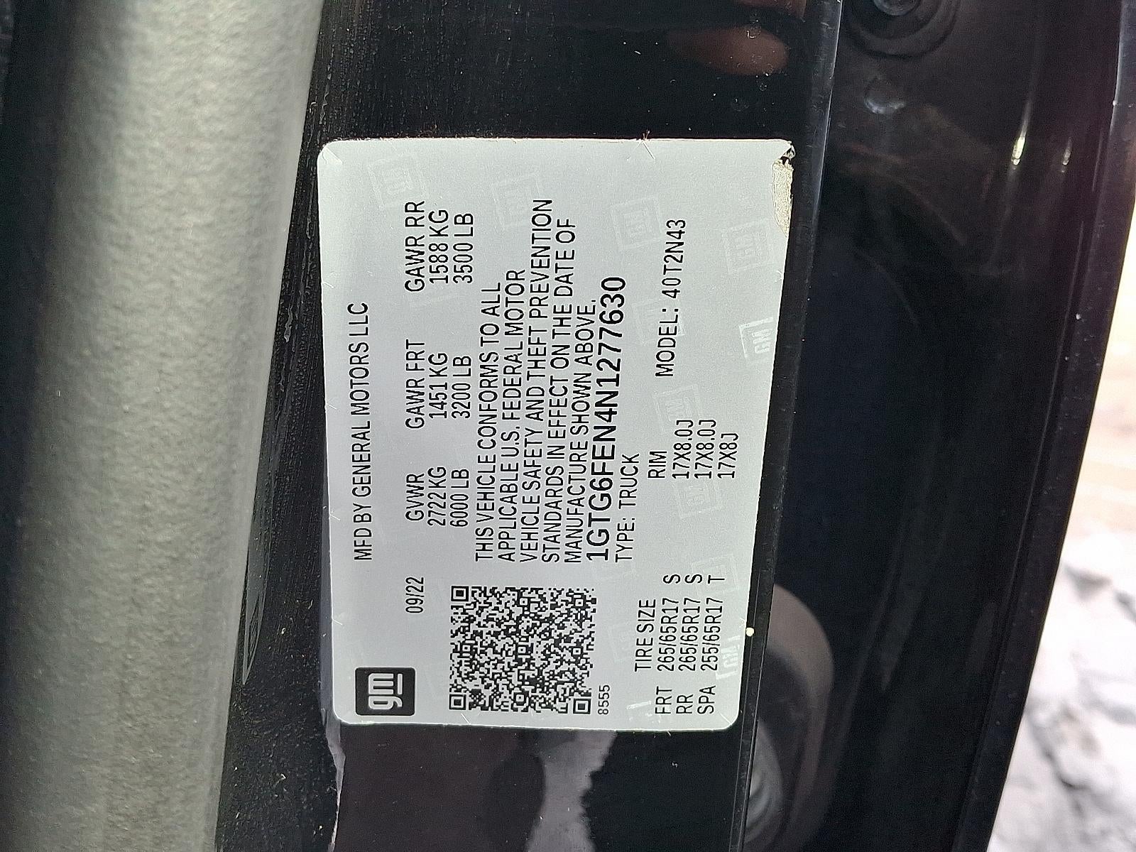 2022 GMC Canyon AT4 - Cloth