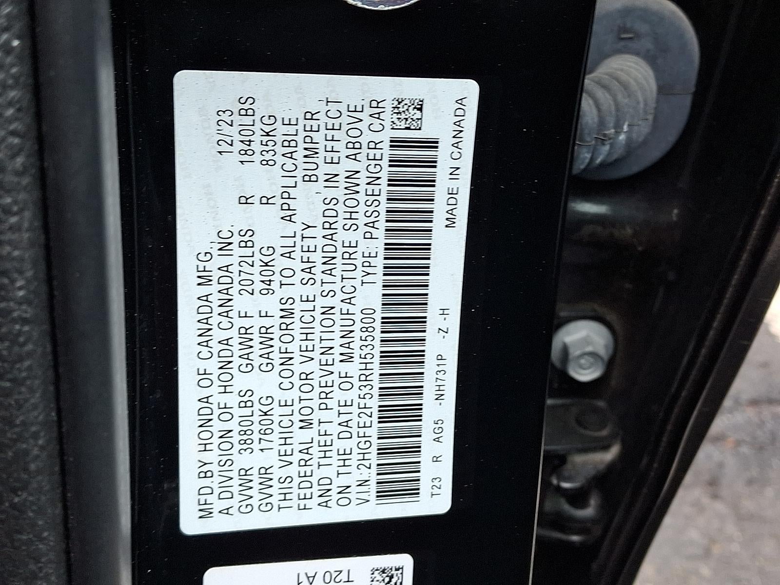 2024 Honda Civic Sedan Sport