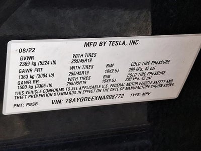 2022 Tesla Model Y Long Range